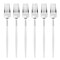 Smarty Had A Party Silver with White Handle Moderno Disposable Plastic Dinner Forks (240 Forks), 240PK 9320-SWF-CASE - alternate 1